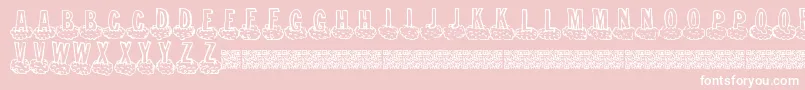 Cloudahead Font – White Fonts on Pink Background