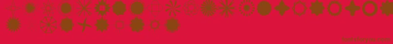 StarTimeTooJl Font – Brown Fonts on Red Background