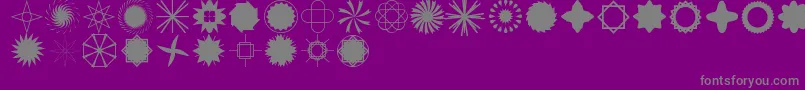 StarTimeTooJl-Schriftart – Graue Schriften auf violettem Hintergrund