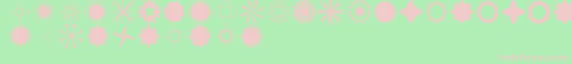 StarTimeTooJl Font – Pink Fonts on Green Background