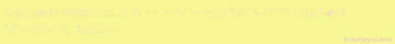 FfcIndo-Schriftart – Rosa Schriften auf gelbem Hintergrund