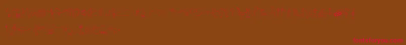 FfcIndo Font – Red Fonts on Brown Background