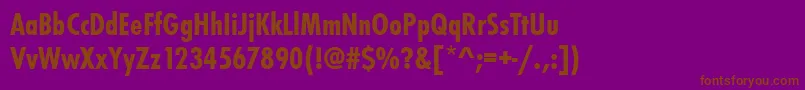 Futurateebolcon Font – Brown Fonts on Purple Background