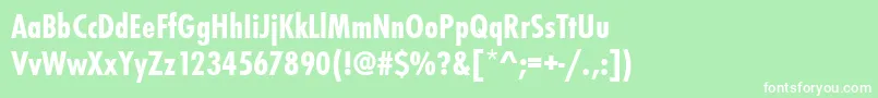 Futurateebolcon Font – White Fonts on Green Background