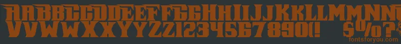 Piratekeg Font – Brown Fonts on Black Background