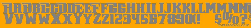 Piratekeg Font – Gray Fonts on Orange Background