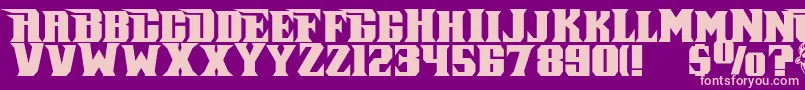 Piratekeg Font – Pink Fonts on Purple Background