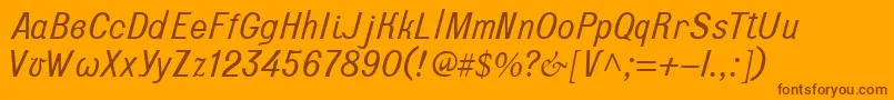 Terra Font – Brown Fonts on Orange Background