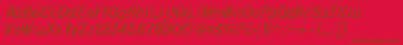 Terra Font – Brown Fonts on Red Background