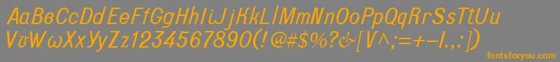 Terra Font – Orange Fonts on Gray Background
