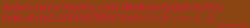 Terra Font – Red Fonts on Brown Background