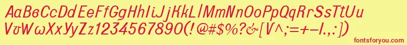 Terra Font – Red Fonts on Yellow Background