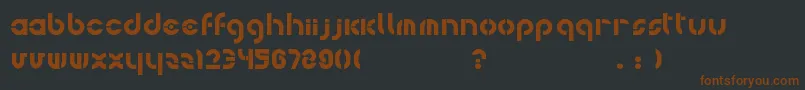 Bohemica Font – Brown Fonts on Black Background
