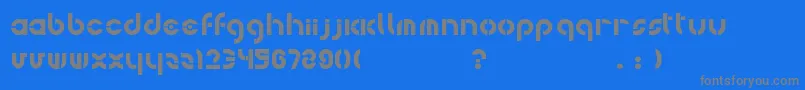 Bohemica Font – Gray Fonts on Blue Background