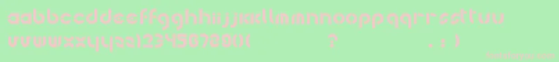 Bohemica Font – Pink Fonts on Green Background