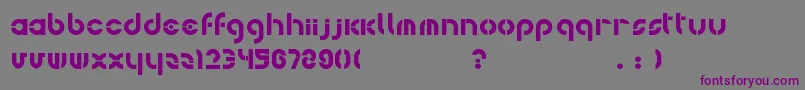 Bohemica Font – Purple Fonts on Gray Background