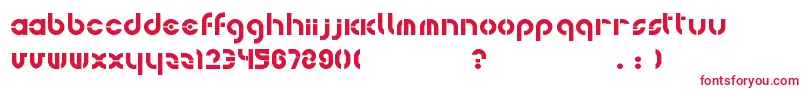 Bohemica Font – Red Fonts on White Background