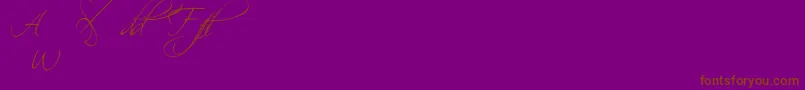 Scripalt Font – Brown Fonts on Purple Background