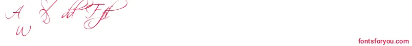 Scripalt Font – Red Fonts on White Background