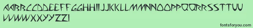 AliensCanSuckIt Font – Black Fonts on Green Background