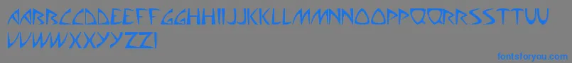 AliensCanSuckIt Font – Blue Fonts on Gray Background