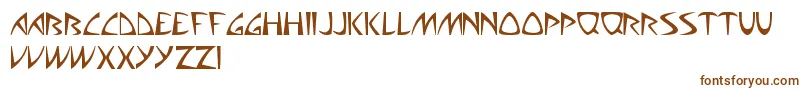 AliensCanSuckIt-Schriftart – Braune Schriften