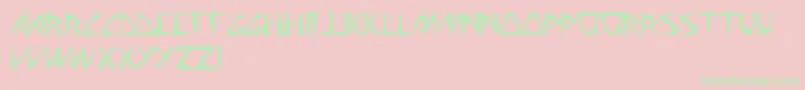 AliensCanSuckIt Font – Green Fonts on Pink Background