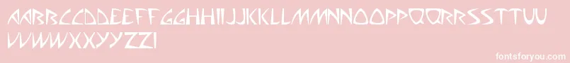 フォントAliensCanSuckIt – ピンクの背景に白い文字