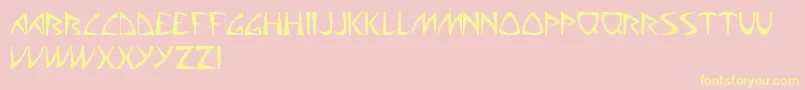 AliensCanSuckIt Font – Yellow Fonts on Pink Background
