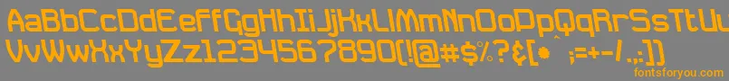 More about DavilleRevSlanted Font DavilleRevSlanted Font – Orange Fonts on Gray Background