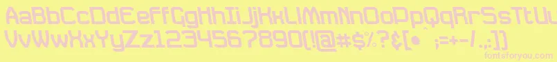 More about DavilleRevSlanted Font DavilleRevSlanted Font – Pink Fonts on Yellow Background