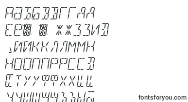 Segment16aItalic font – russian Fonts