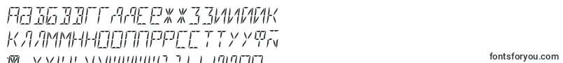 Шрифт Segment16aItalic – болгарские шрифты