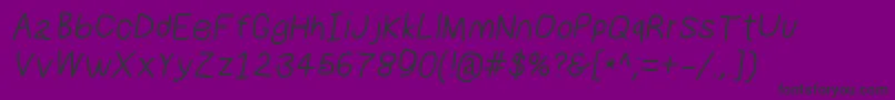 Numbbunnysbdita Font – Black Fonts on Purple Background