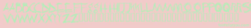 CrazyKiller Font – Green Fonts on Pink Background