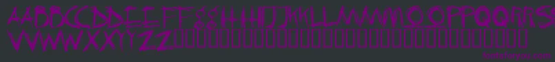 CrazyKiller Font – Purple Fonts on Black Background