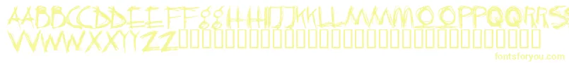 Шрифт CrazyKiller – жёлтые шрифты