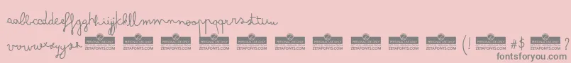 ArsenaleWhiteTrial Font – Gray Fonts on Pink Background