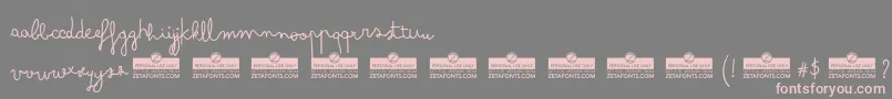 ArsenaleWhiteTrial Font – Pink Fonts on Gray Background