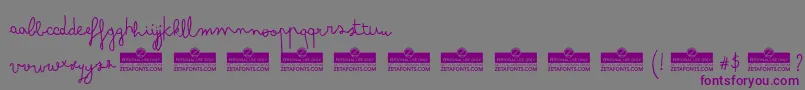 ArsenaleWhiteTrial Font – Purple Fonts on Gray Background