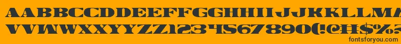 Legalv2 Font – Black Fonts on Orange Background