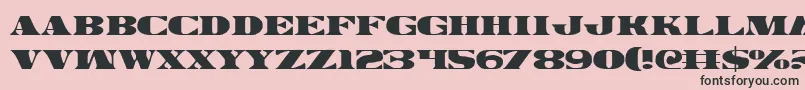 Legalv2 Font – Black Fonts on Pink Background