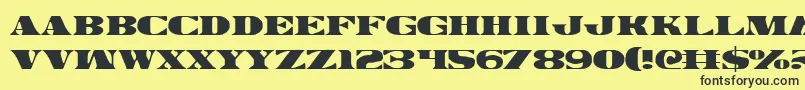 Legalv2 Font – Black Fonts on Yellow Background