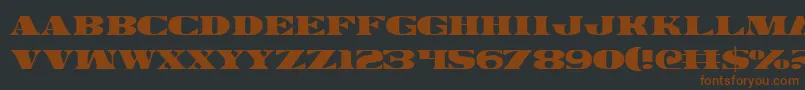 Legalv2 Font – Brown Fonts on Black Background
