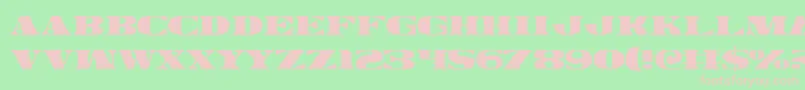 Lisätietoja Legalv2-fontista Legalv2-fontti – vaaleanpunaiset fontit vihreällä taustalla
