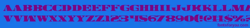 Legalv2 Font – Purple Fonts on Blue Background