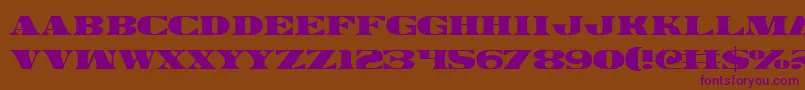 Legalv2 Font – Purple Fonts on Brown Background