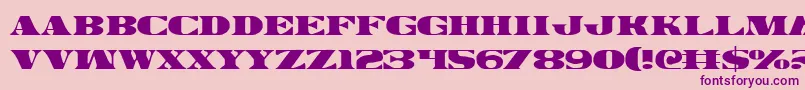 Legalv2 Font – Purple Fonts on Pink Background