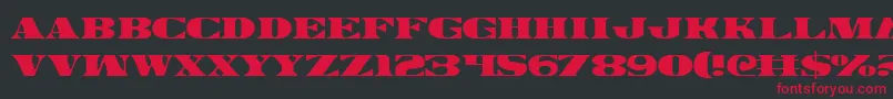 Legalv2 Font – Red Fonts on Black Background
