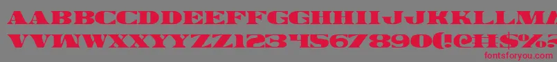 フォントLegalv2 – 赤い文字の灰色の背景
